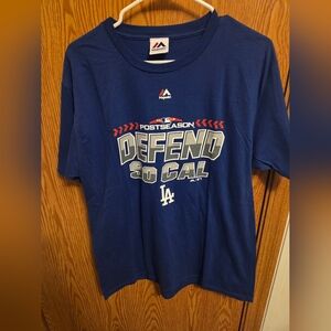 Majestic Los Angeles Dodgers Shirt Large Men's NWOT MLB